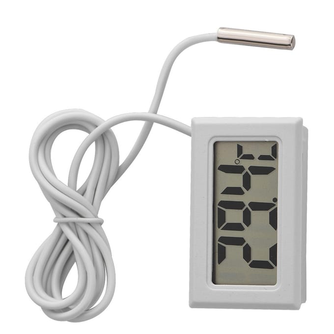 Mini LED Display Digitale Temperatuurmeter Sonde Sensor Digitale LCD Thermometer gray