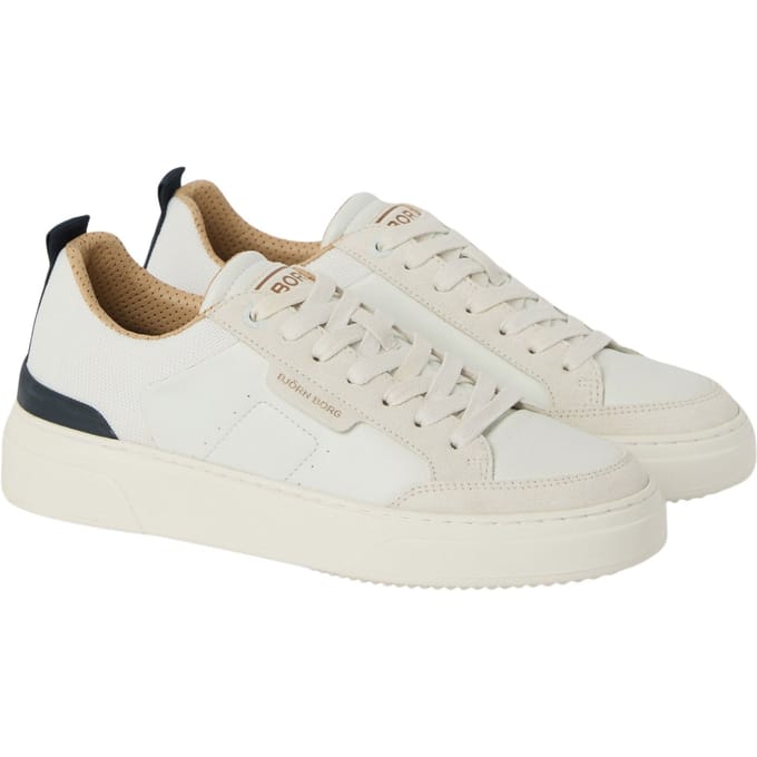 Bjorn Borg Breakpoint Sneakers Heren Schoenen mannen - Wit/Beige - Witte Sneaker - Maat 44