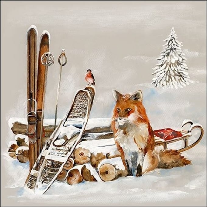 Ambiente Lunch Servetten - Fox And Bird