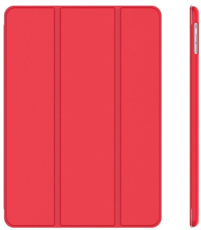 Slim Smart Case Hoes voor iPad Pro 12.9 (2015/2017) – Kunstleer – Tri-Fold Stand – Sleep/Wake Rood