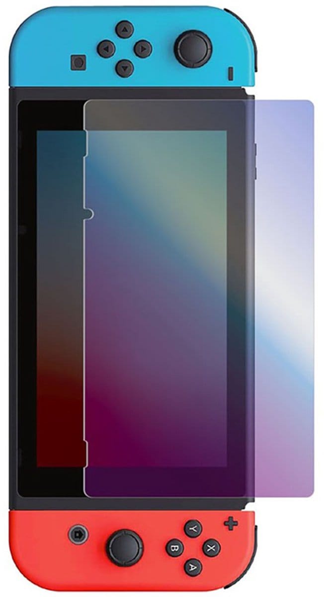 Muvit, Tempered Glass Screen Protector Blue Filter Geschikt voor Nintendo Switch, Transparant