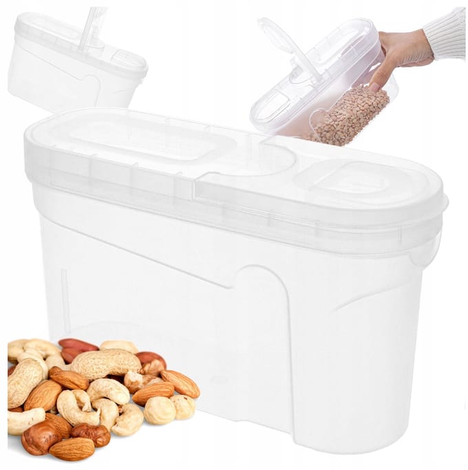Transparante Keukencontainer 1,3L voor Droge Products - BPA-Vrij