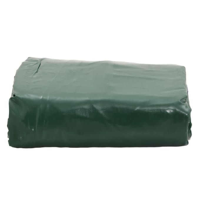 vidaXL - Zeil - 650g - / - m² - Groen - 3 - x - 5 - m - Canvas - met - PVC-coating