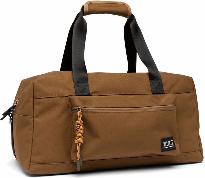 REPLAY Reistas Schoudertas Weekender Lt Brown Smoke Lichtbruin
