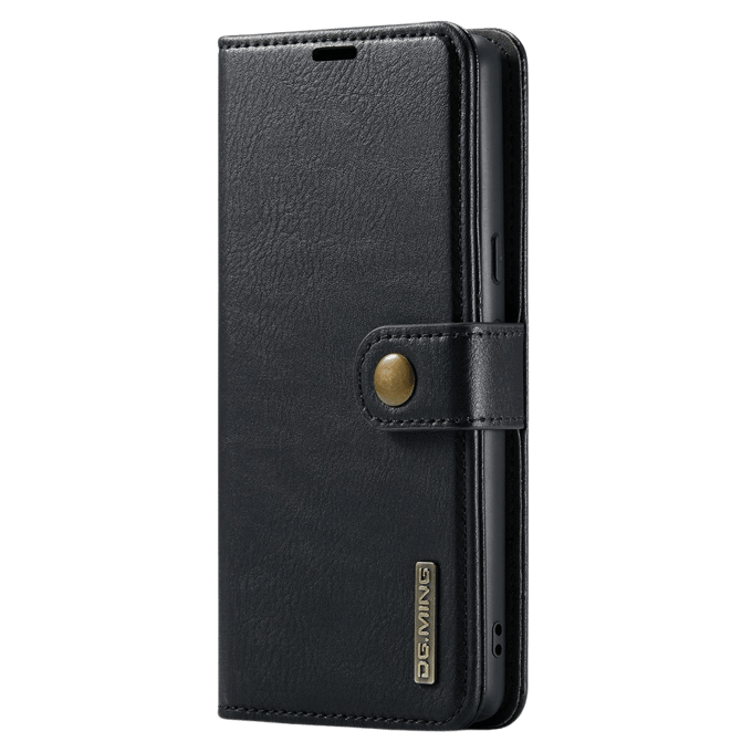 DG.MING Google Pixel 8 Pro Lederen 2-in-1 Wallet Hoesje Zwart