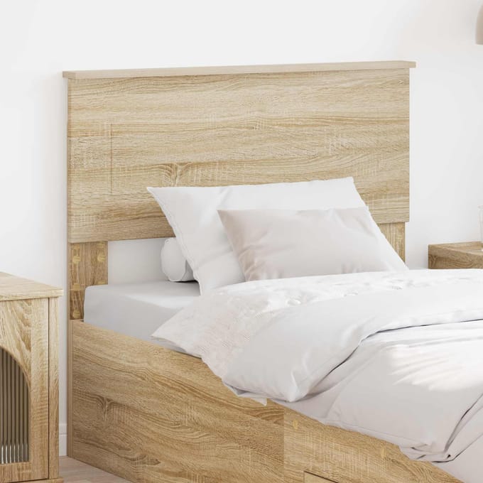 vidaXL Hoofdbord Sonoma Eiken Bewerkt hout