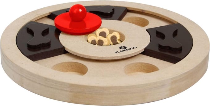 Flamingo wooden brain train Hera - 25cm