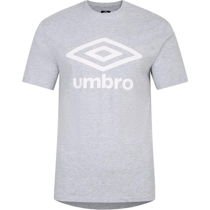 Umbro Heren Team T-shirt (Grijs gemêleerd/wit)