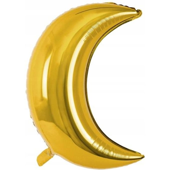 Partydeco - Folieballon gouden maan - 60 cm