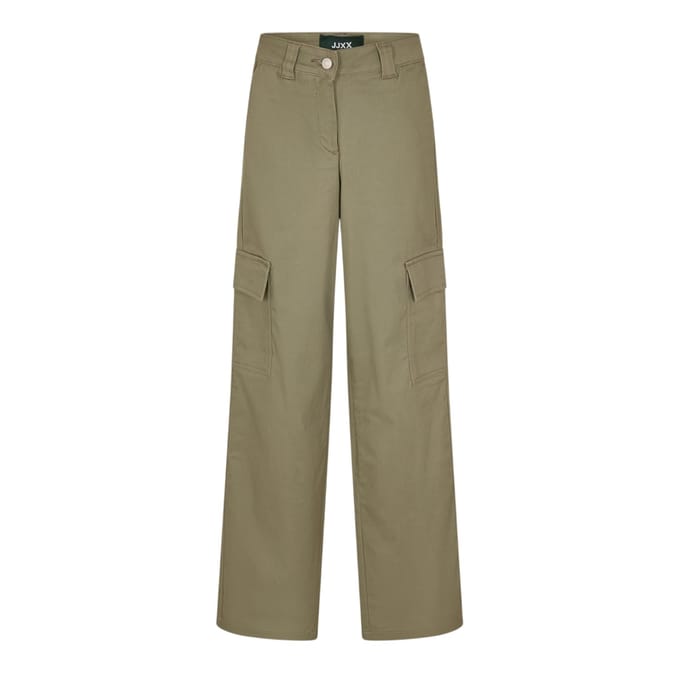 JJXX Dames Rechte Cargo Broek (Stofgroen)
