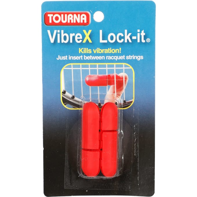 Tourna Vibrex Lock Demper Verpakking 2 Stuks-Rood