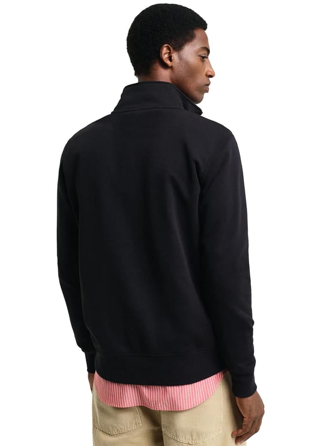 Gant Heren Geborduurd Schild Half Ritssweatshirt