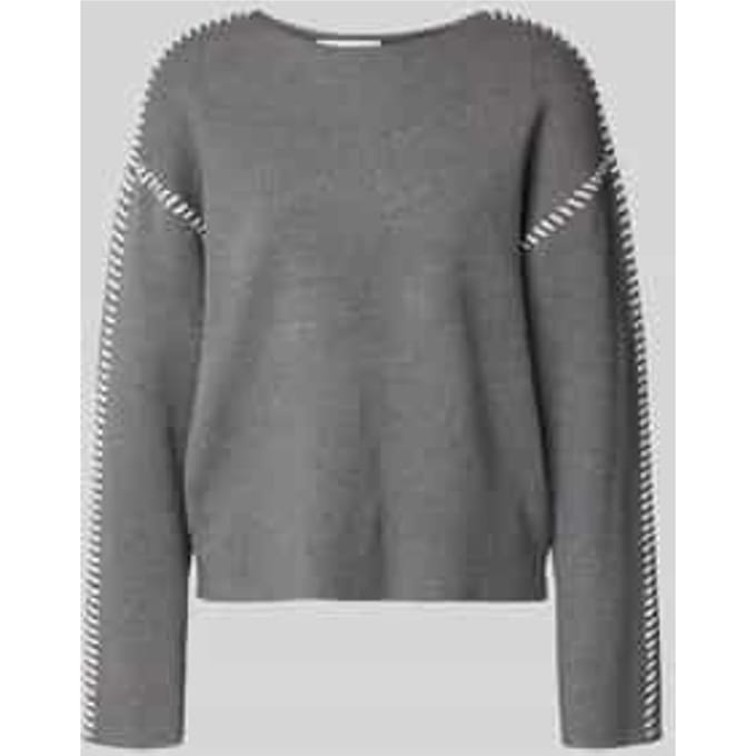 Gebreide pullover met ronde hals, model 'STITCHA'