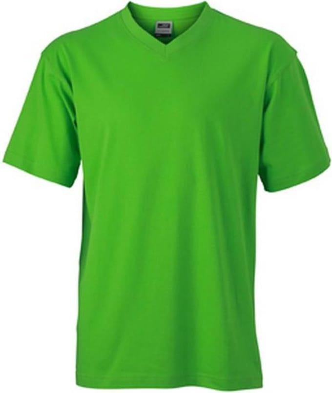 James and Nicholson Heren V Hals Tee (Kalk groen)