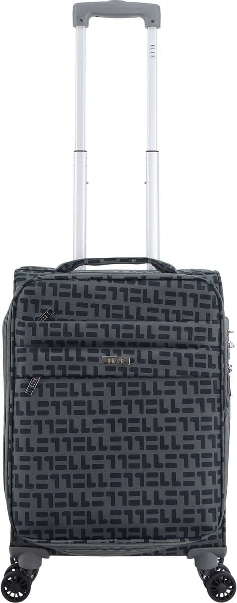 ELLE Couture Zachte Handbagage Koffer 55 cm - Small - Grijs - Grijs / Small