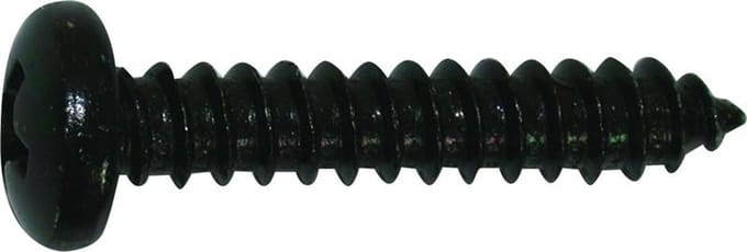 Wovar Zelftappers Zwart 3.5 x 25 mm met Cilinderkop | 100 Stuks | Zelftappende schroeven