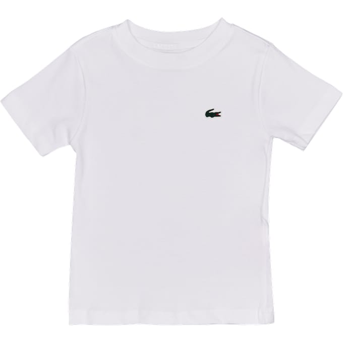 Lacoste Classic T-shirts Peuter - Wit - Maat 80 - 96 CM - Katoen Jersey