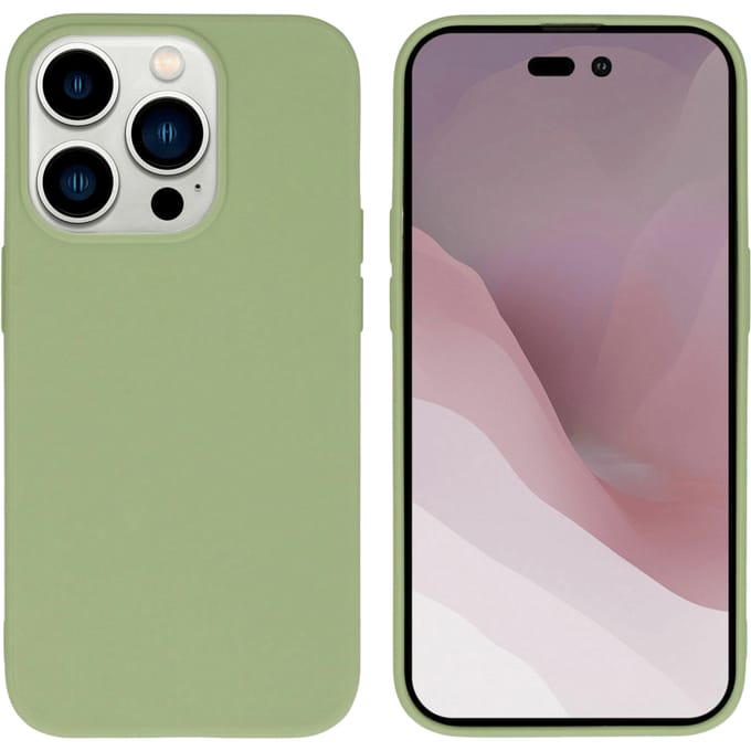 Kees iPhone 14 Pro Telefoonhoesje Olijfgroen