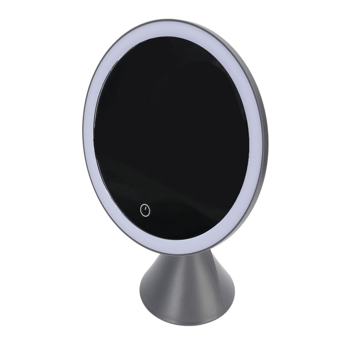 Miroir de Maquillage Lumineux 23cm 3 Températures de Couleur Gradation Continue Sans Fil LED Miroir de Vanité pour white