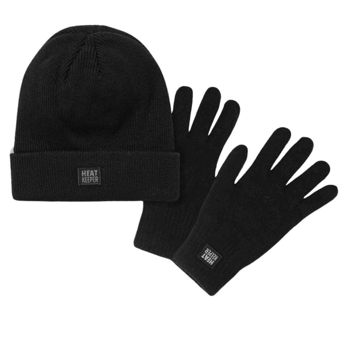 Thermo Muts/Handschoenen - Unisex - Set - Grijs / S/M