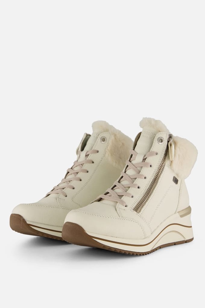 Remonte Veterboots beige Synthetisch - Maat 41