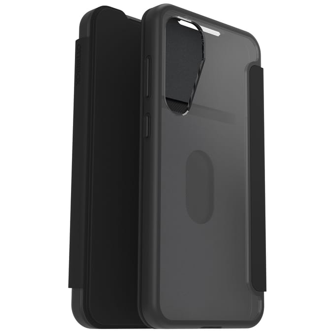 OtterBox React Folio - Hoesje Geschikt voor Samsung Galaxy S25 Plus - Book Case met Pasjeshouder voor 1 Pasje - Zwart