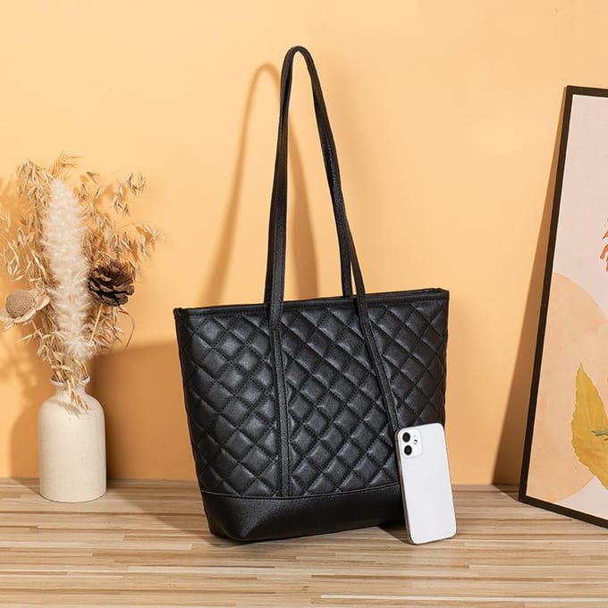 Tote Bag Niche Design Dames Tas Veelzijdig Grote Capaciteit Schoudertas black