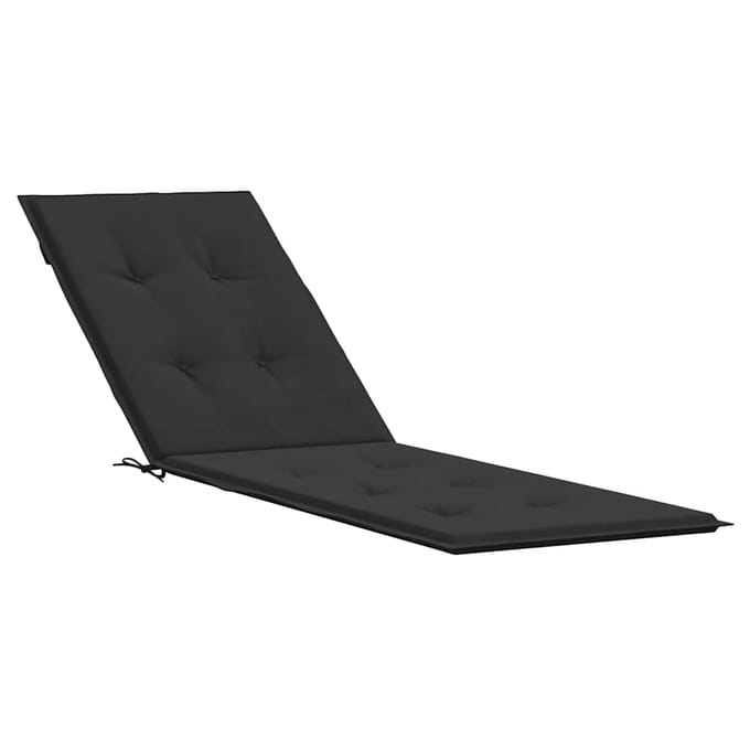 vidaXL - Terrasstoelkussen - (75+105)x50x4 - cm - zwart