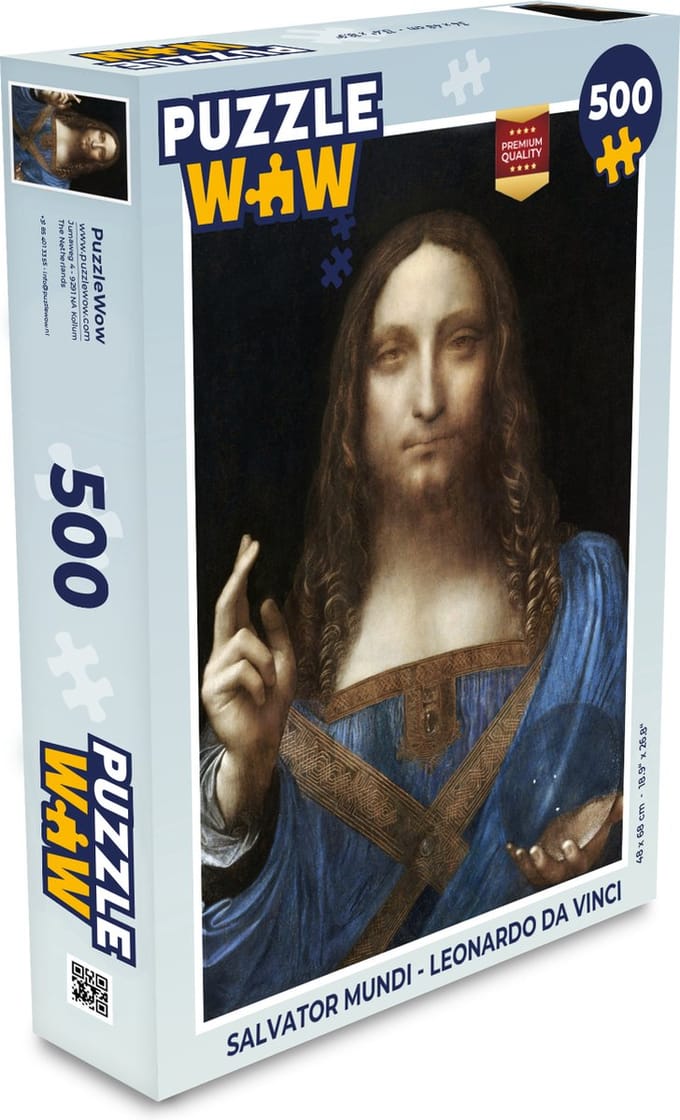 Puzzel Salvator Mundi - Leonardo Da Vinci - Legpuzzel - Puzzel 500 stukjes