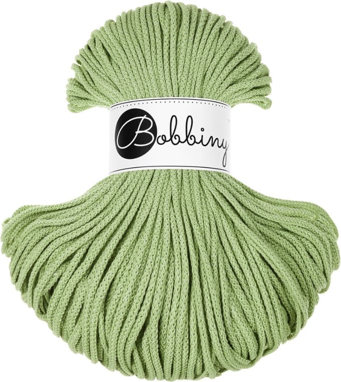 Bobbiny Junior braided cord 3 mm - Matcha