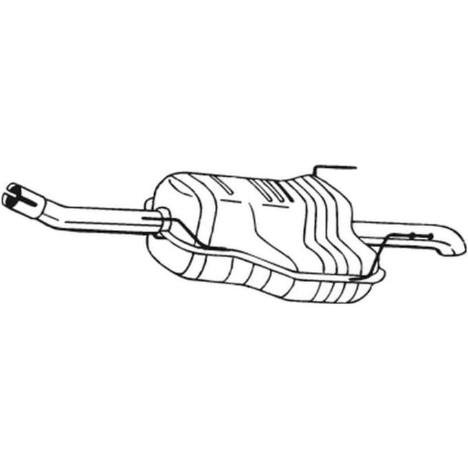 Geluiddemper achter BOSAL 185-493
