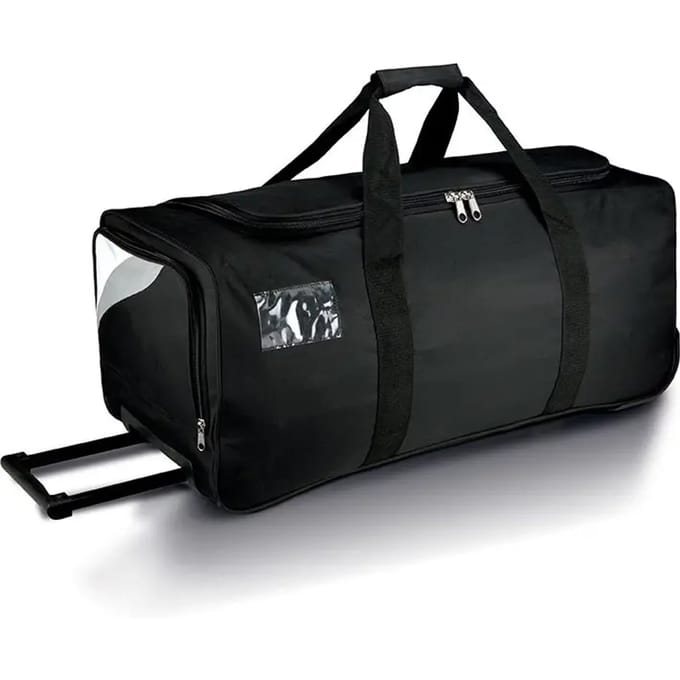 PROACT® Grote sporttas op wieltjes - 65 L PA534 - Black / White / Light Grey - One size