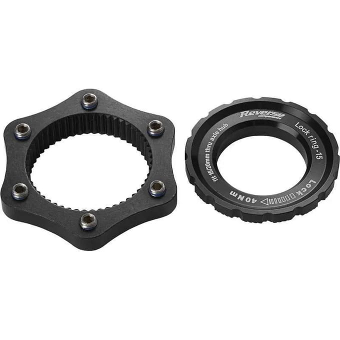Reverse Center Lock Adapter schrijfremadapters zwart