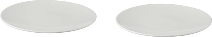 Palmer - Bord - White Delight - 27 cm - Wit - Porselein - Bordenset - 2 stuks