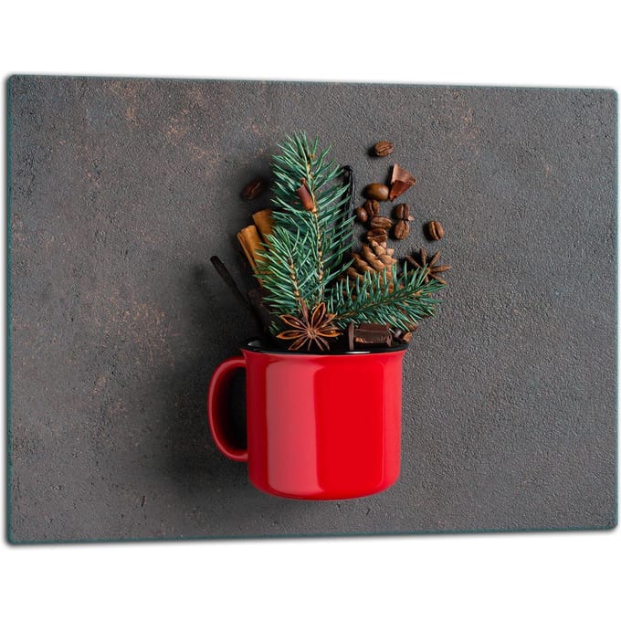 TMK ArtDeko Serie - Snijplank - Glas - 52x40 cm - Kerst Thema
