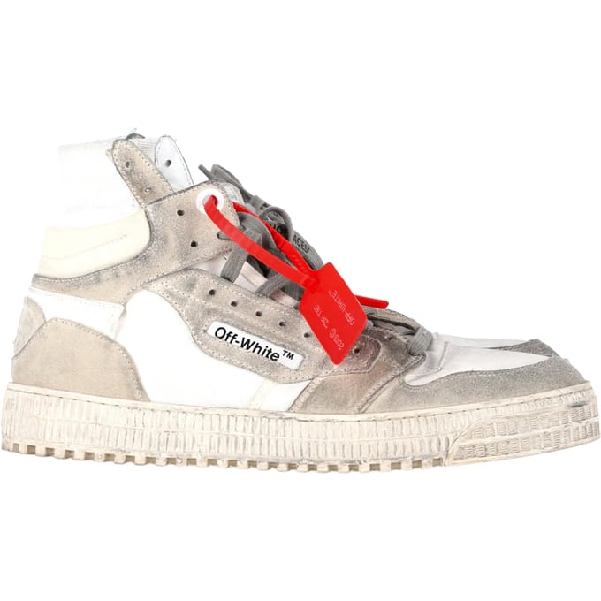 Off-White 3.0 Off-Court Hoge Sneakers in Wit Leer