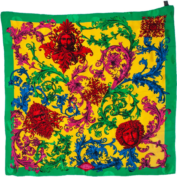 Atelier Versace Multicolored Medusa sjaal