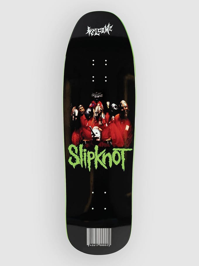 Welcome X Slipknot Self-Titled on Gaia 9.67" Skateboard Deck zwart