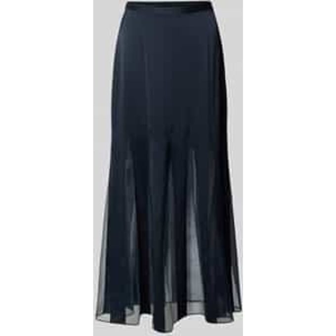 Dames maxi-rok met transparante inzetten model 'VABELLI'