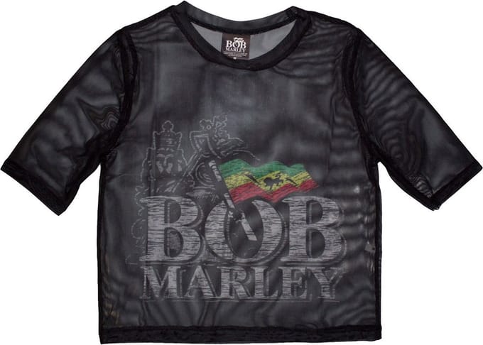 Bob Marley - Logo Crop top - S - Zwart