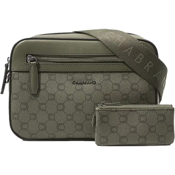 Mini schoudertas van gecoat canvas met leren details Chabrand Icone
