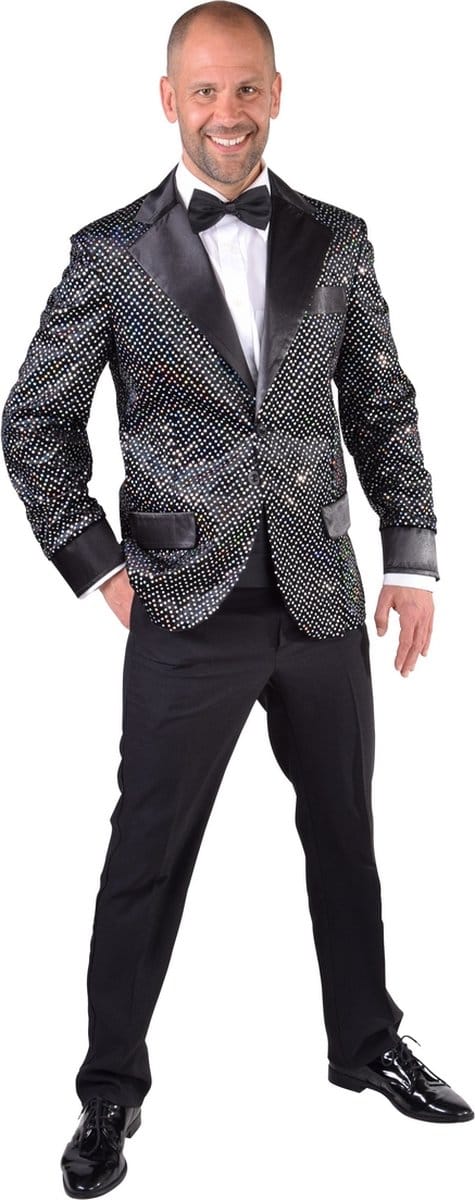Magic Design Colbert Glitter Zwart Polyester Maat Xs