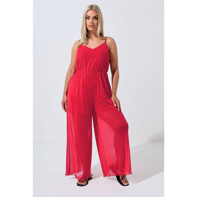 Limited Collection Rode Mesh Jumpsuit Size 48