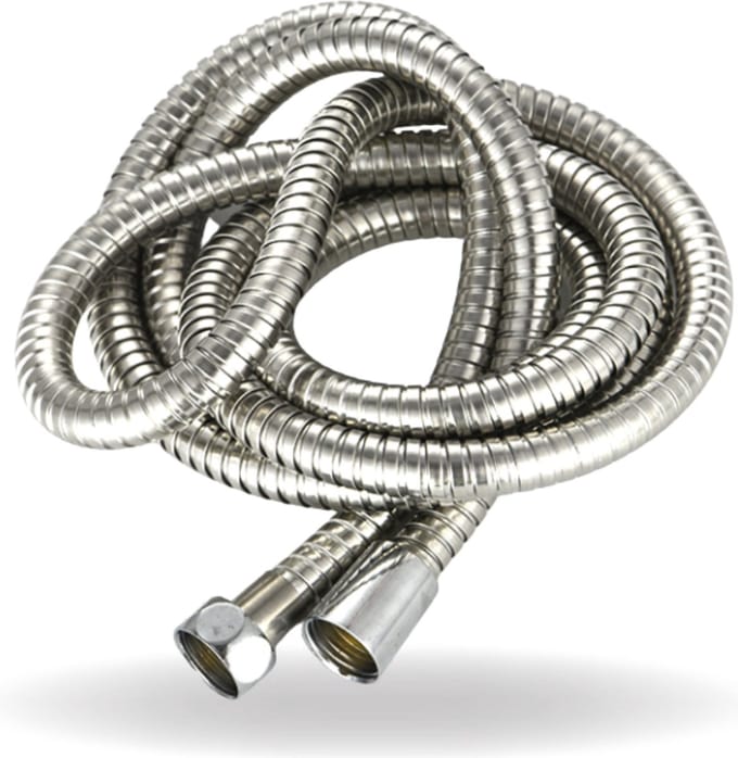 Doucheslang 150 cm chroom – Metaal – Anti-knik – draaiaansluiting - Universeel