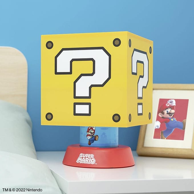 Paladone Super Mario - Question Nachtlamp - Geel