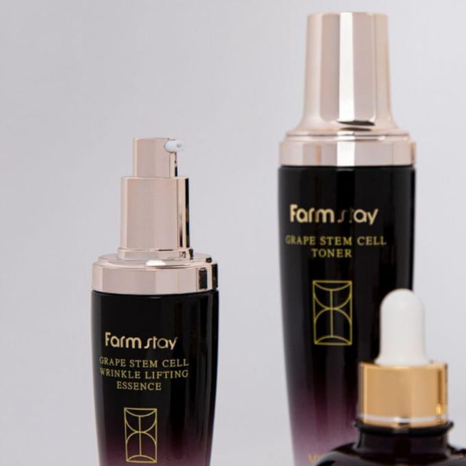 Farmstay Druiven Stamcel Rimpel Lifting Essence 50ml black