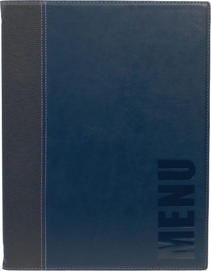 Securit® Menukaart | Menukaart map A4 Trendy - blauw