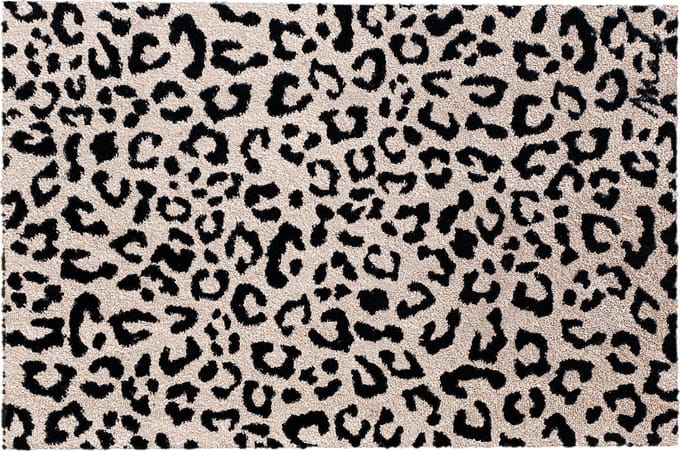Mad About Mats - OLIVER - deurmat/badmat - wasbaar - luipaardprint - droogloop/touch - 50x75cm
