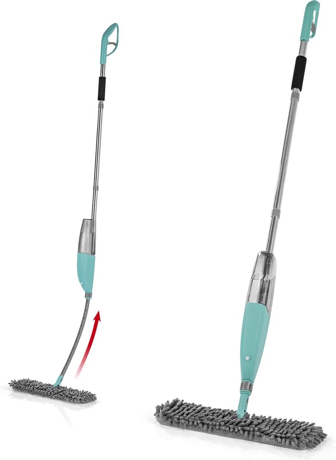 CLEANmaxx spraymop met omkeerfunctie - 700 ml tank - turkoois