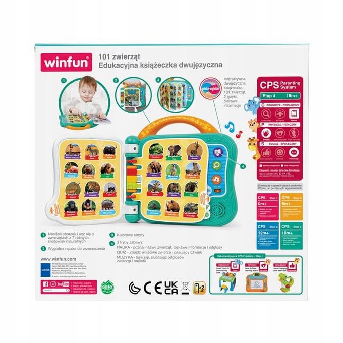 WINFUN Tweetalig leerboek 101 – Dieren (FR/EN)